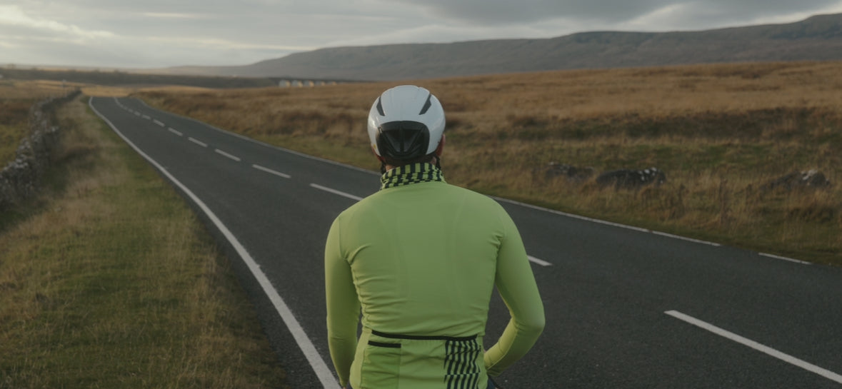 Darnbrook Long sleeve jersey- Tennis Ball/Navy