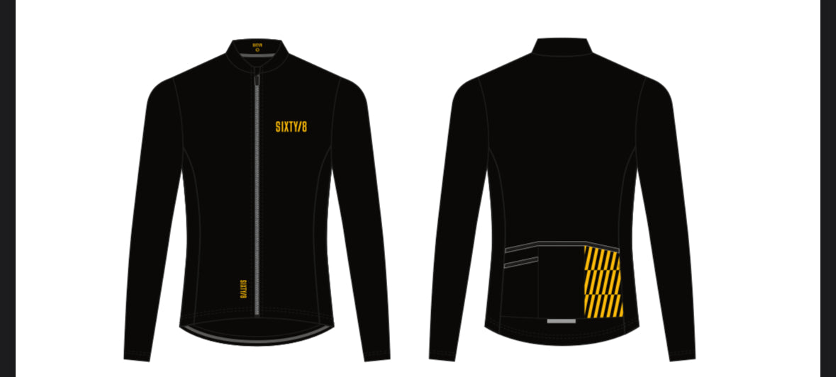 Darnbrook WOMENS Long sleeve jersey- Black/Yellow