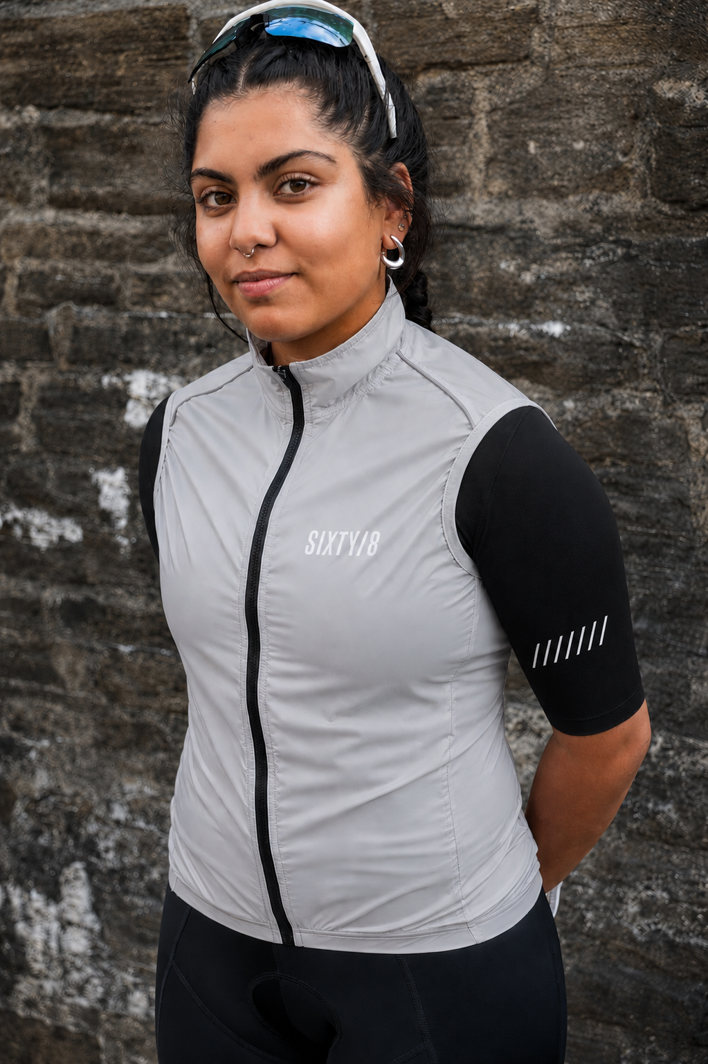 Womens Cycling Gilet - Grey