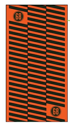 Sixty/8 Garsdale Neckwarmer - Orange/Green