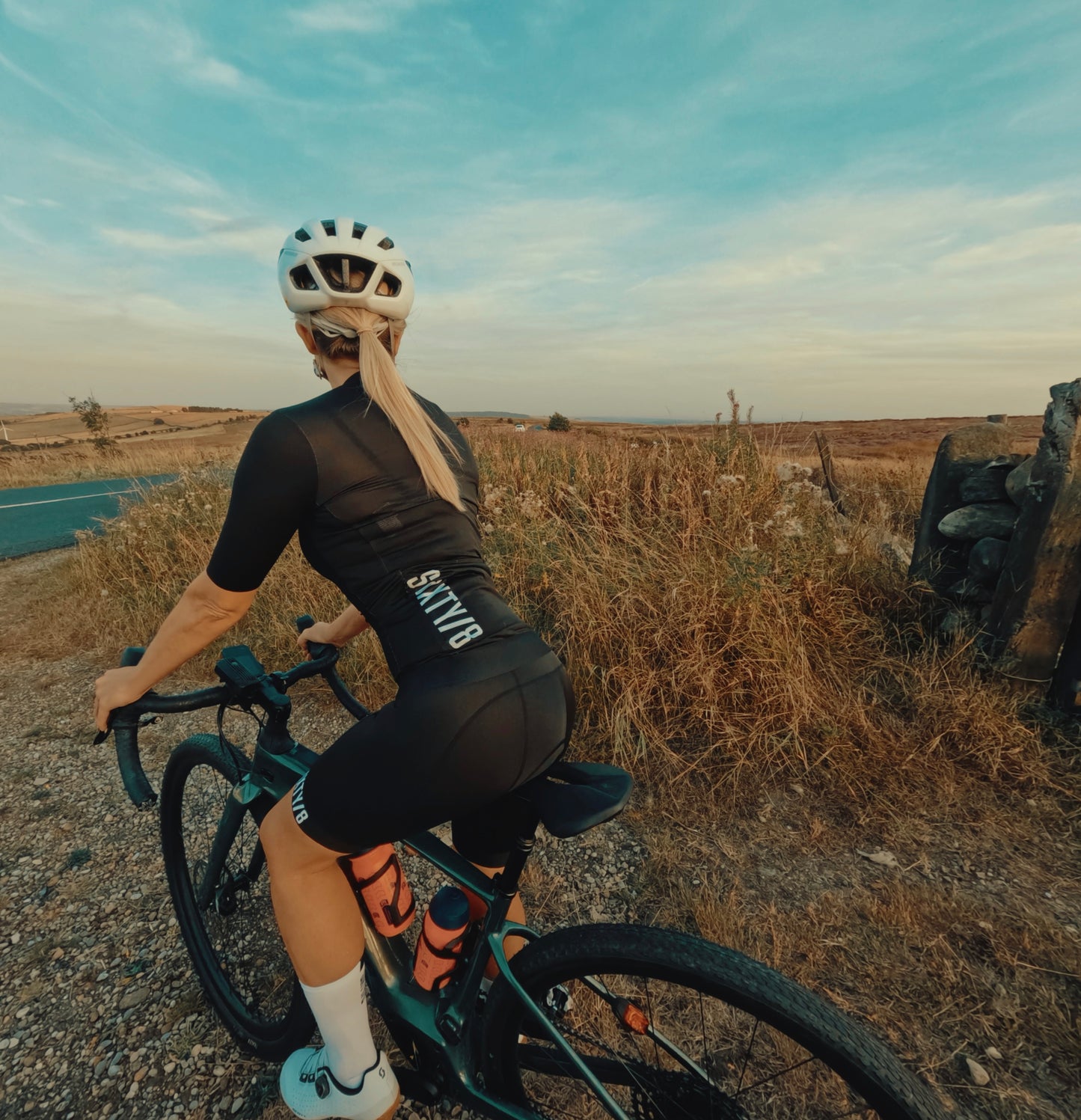 The Bordeaux Black Short Sleeved Womens Cycling Jersey