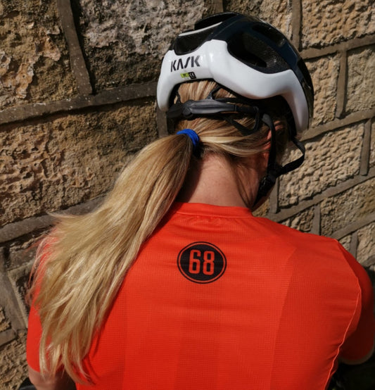 Sixty/8 WOMENS Short Sleeved Cycling Jersey - Orange