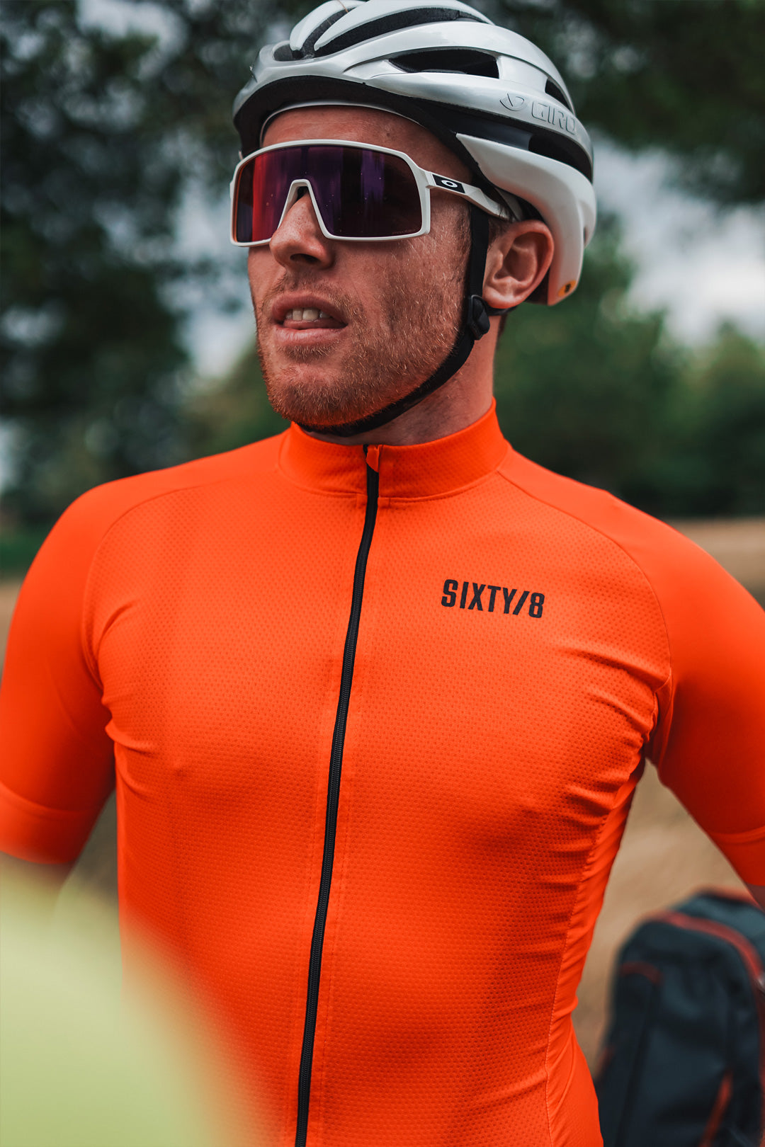 Sixty/8 MENS Short Sleeved Cycling Jersey - Orange