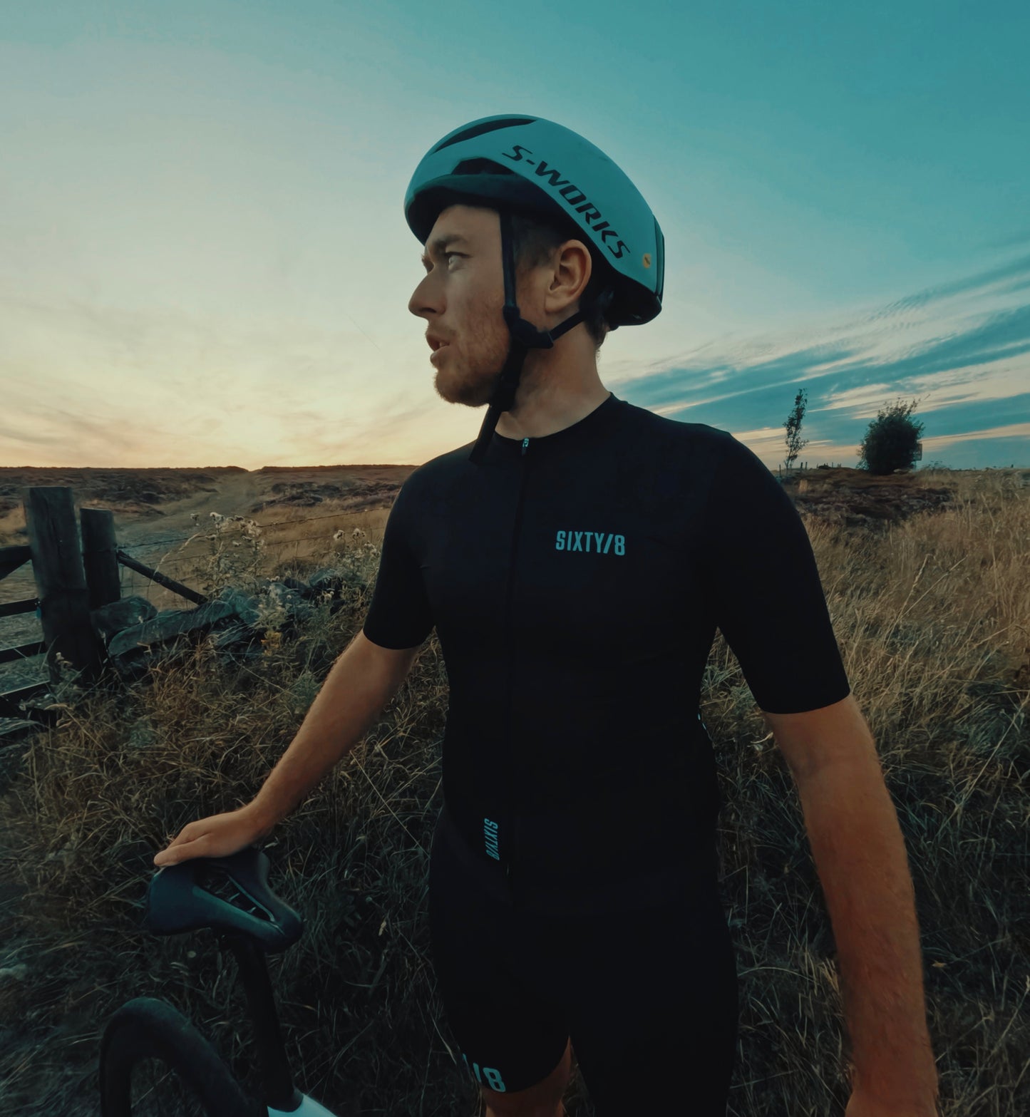 The Bordeaux mens Black Short Sleeved Cycling Jersey
