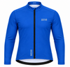 Men's LONG SLEEVE THERMAL CYCLING JERSEY – AZURE BLUE