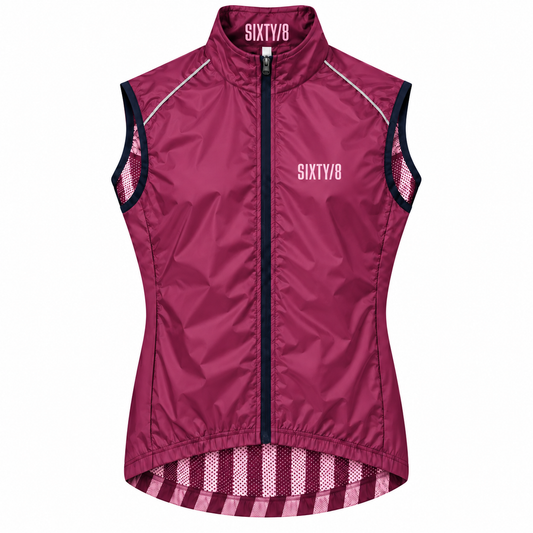 Men's CYCLING GILET – CLARET