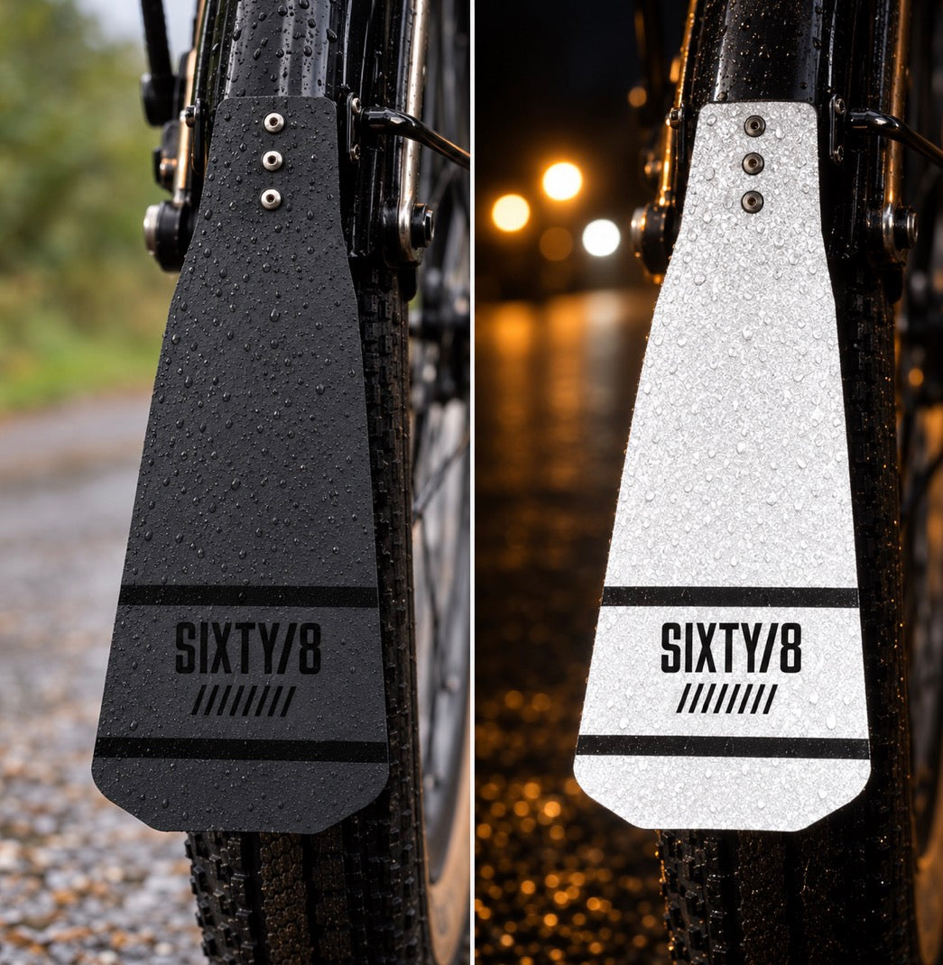 SIXTY/8 Reflective Stealth Cycling Mudflap Set