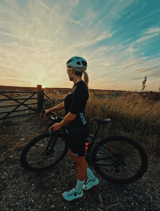 The Bordeaux Black Short Sleeved Womens Cycling Jersey