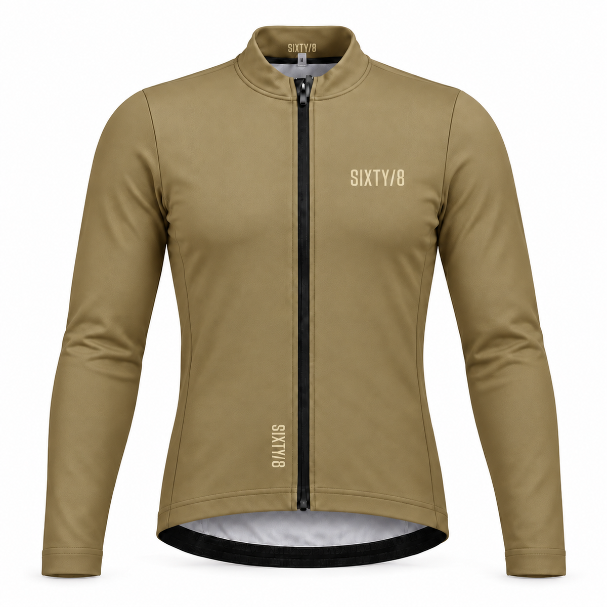 Men's LONG SLEEVE THERMAL CYCLING JERSEY – KHAKI GOLD