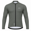 Men's LONG SLEEVE THERMAL CYCLING JERSEY – UTILITY OLIVE