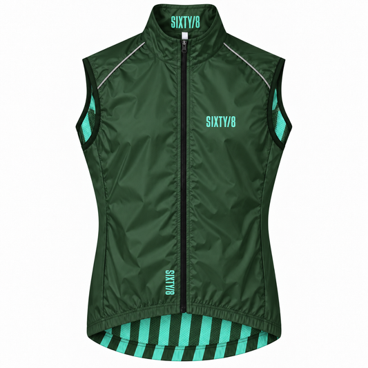 Spearmint and moss cycling Gilet