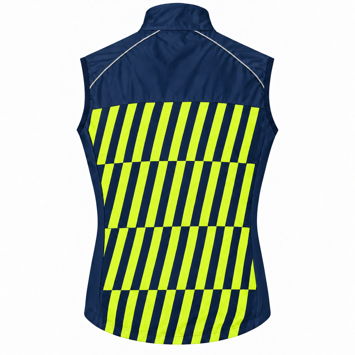 Men's CYCLING GILET – NAVY/TENNISBALL