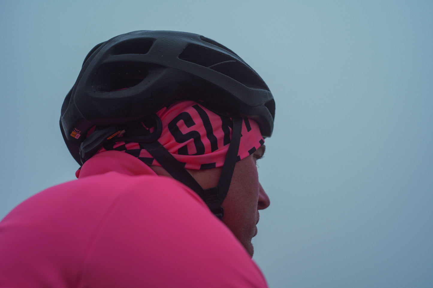 MENS THERMAL SOFTSHELL CYCLING JACKET - CORAL