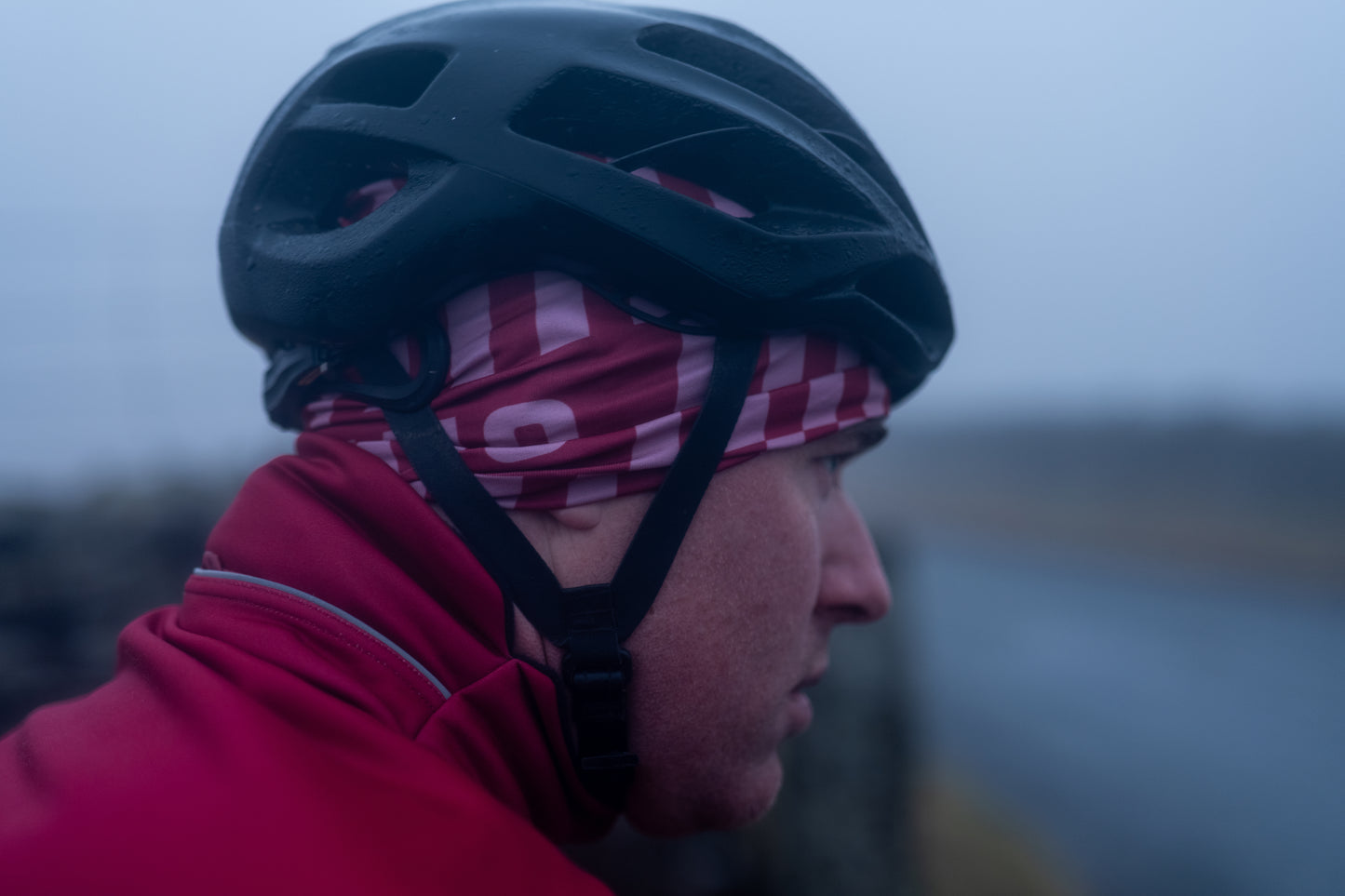 MENS THERMAL SOFTSHELL CYCLING JACKET - OX BLOOD