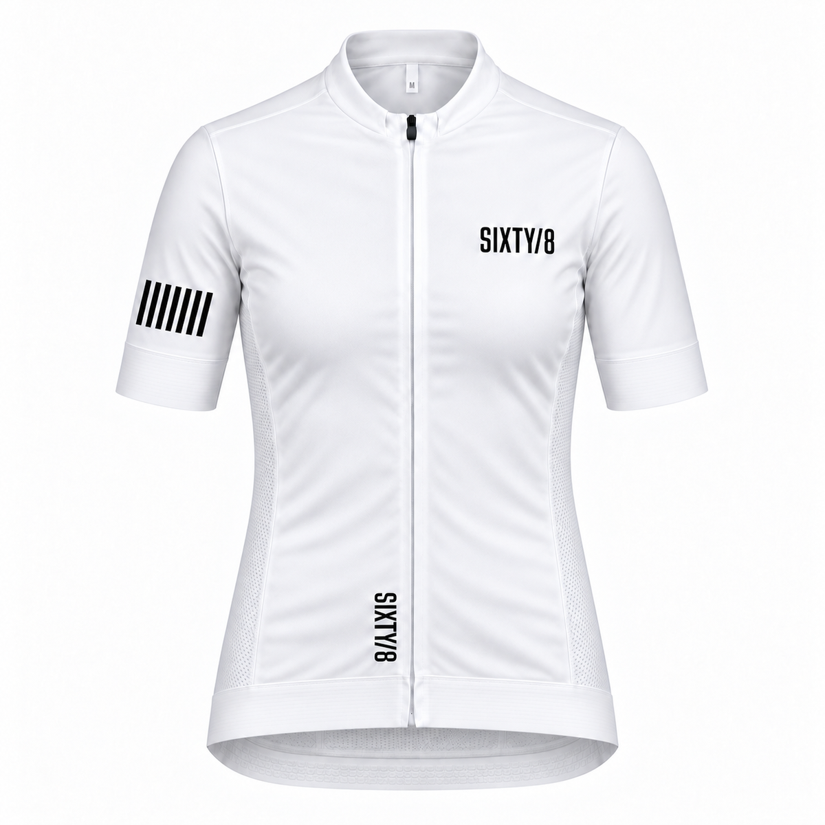 The PARIS white Short Sleeve women's cycling jersey