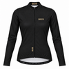 Women's LONG SLEEVE THERMAL CYCLING JERSEY – BLACK/YELLOW